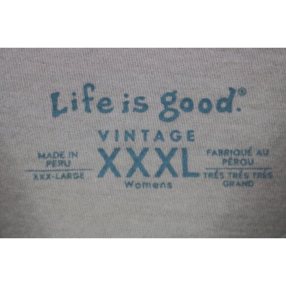 Life is Good Vintage Long Sleeve Tee Shirt-Size XXXL - Picture 9 of 11